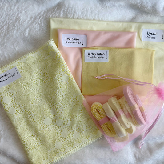 Box lingerie : jaune