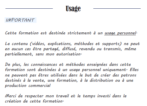 Formation : mes culottes sur mesure