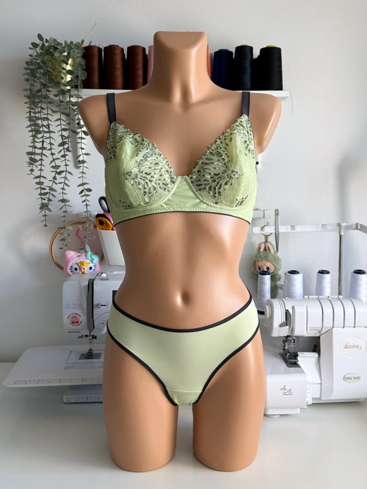 Box lingerie : Vert Léopard