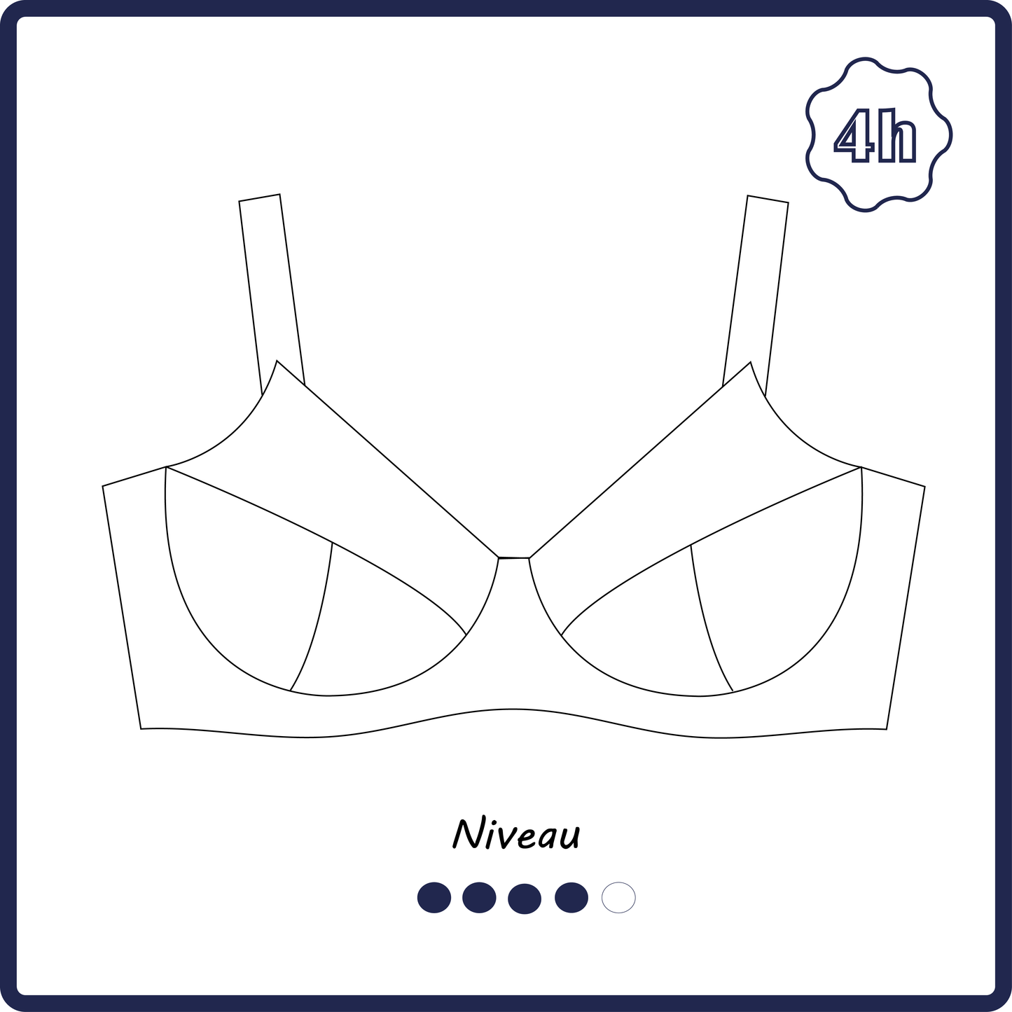 Le soutien-gorge sans-armature : patron + guide