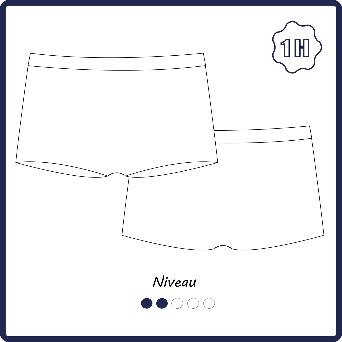 Le caleçon femme : patron PDF + guide