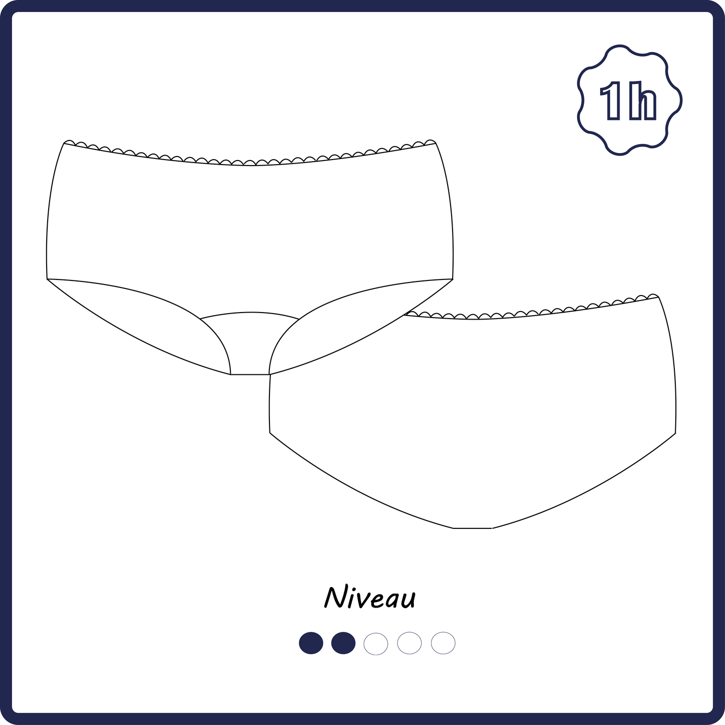 Le shorty : patron PDF + guide