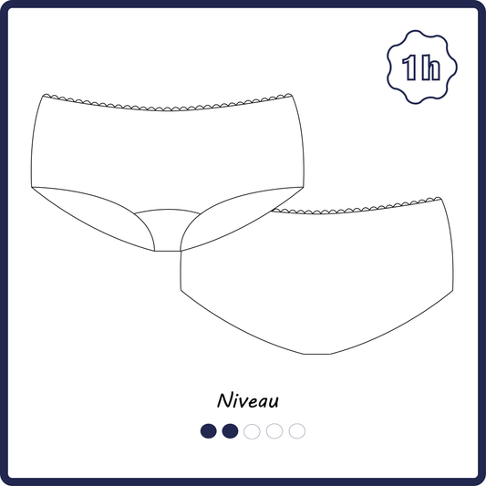 Le shorty : patron PDF + guide